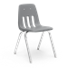 9000 Series ~ 4-Leg Stack Chair ~ Metal Frame/ Plastic seat   18" - 9018