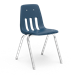 9000 Series ~ 4-Leg Stack Chair ~ Metal Frame/ Plastic seat   18" - 9018