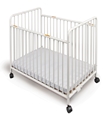 StowAway Nursery Folding Compact Crib - Oversized Caster 