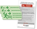 Evacuation Route Sign Kit - Foundations 