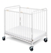 Chelsea Clearview Steel Crib  - Oversized Casters - 2032097