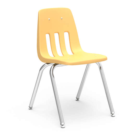 Virco - 9000 Series ~ 4-Leg Stack Chair ~ Metal Frame/ Plastic
