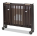HideAway Easy Roll Folding Compact Crib, Slatted, 4" casters, Cherry  - 1031852