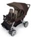 LX4 - 4 Passenger /Dual Canopy Folding Stroller - EarthScape - 4140167 - 4140167