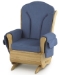 SafeRocker Glider Rocker - Steel Base with wood feet - 4304xx6