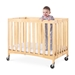 Compact Travel Sleeper Folding Crib, Slatted w/Oversized Casters - 2731040