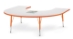 Rainbow Accents KYDZ Activity Table  -  Horseshoe - 6445JC - 6445JC RBluematchPebble GrayToddler