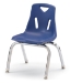 Berries Series Children's Stack Chair - Chrome Legs - 369003