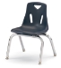 Berries Series Children's Stack Chair - Chrome Legs - 369003